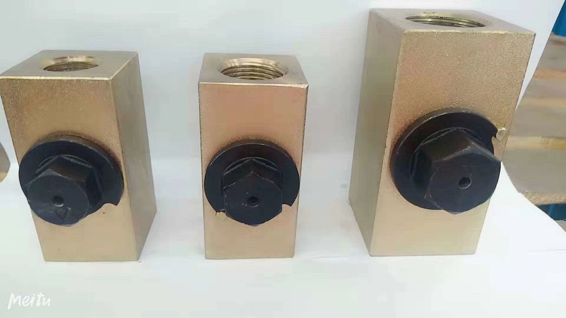 Valve d'arrêt de couleur argentée avec pièces de disjoncteur hydraulique pour excavatrice